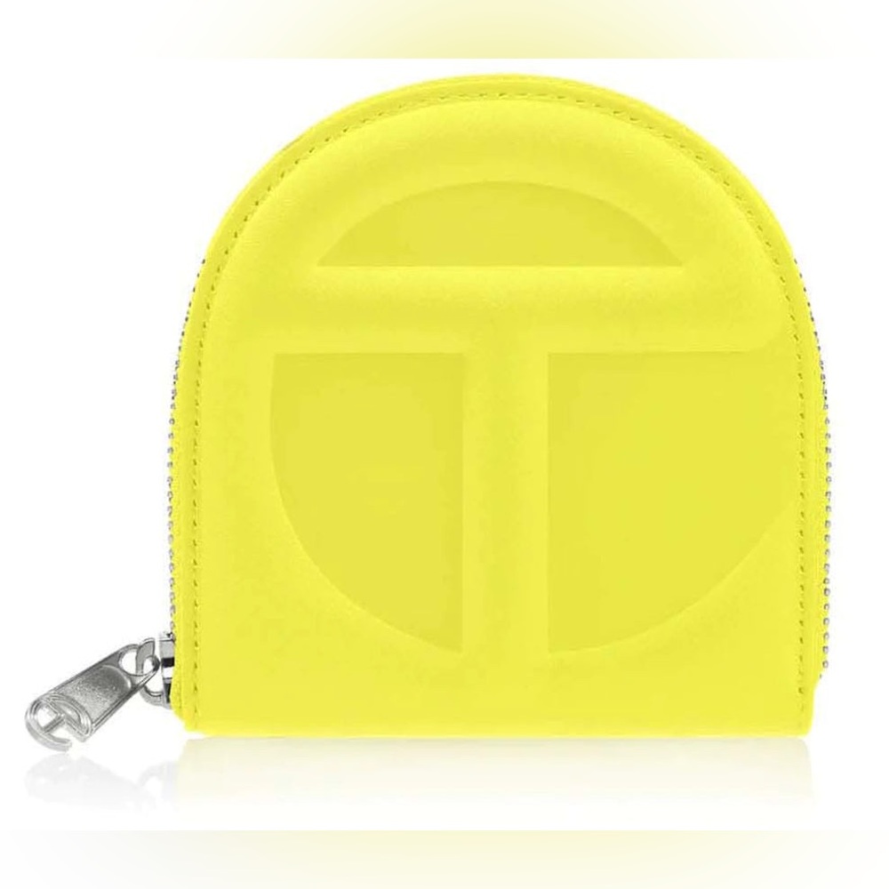 NWT Telfar highlighter yellow wallet